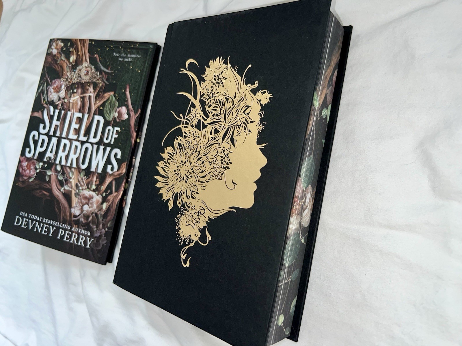 NEW Shield of Sparrows Devney Perry Sprayed Edges Deluxe Edition Hardcover