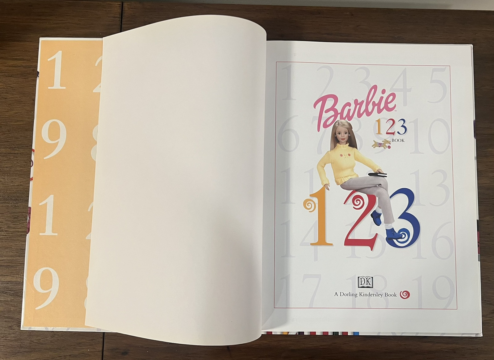 Barbie 123 Book Hardcover Printed In Italy A Dorling Kindersley Book Vintage