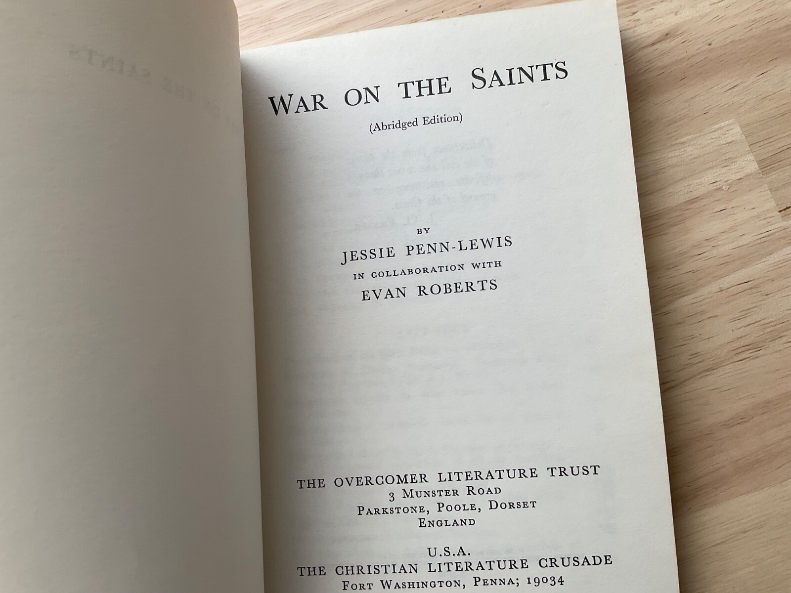 War on the Saints Jessie Penn Lewis with Evan Roberts Welsh Revival