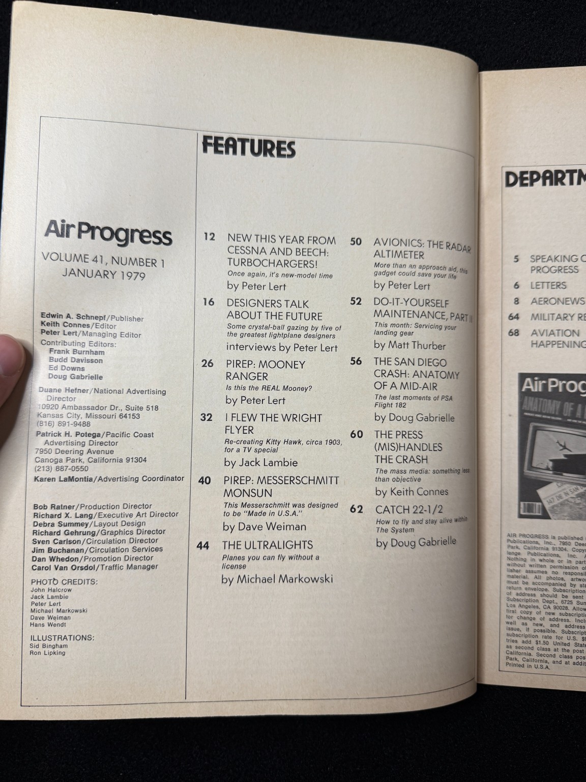 Air Progress Magazine January 1979 Aviation Disaster Mid-Air Collision Avionics