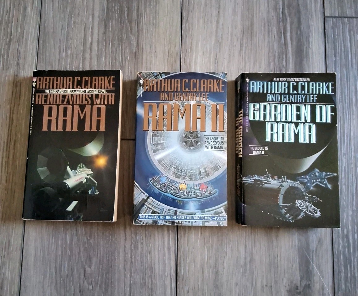 Rama Series By Arthur C. Clarke Books 1, 2, and 3 FREE SHIPPING