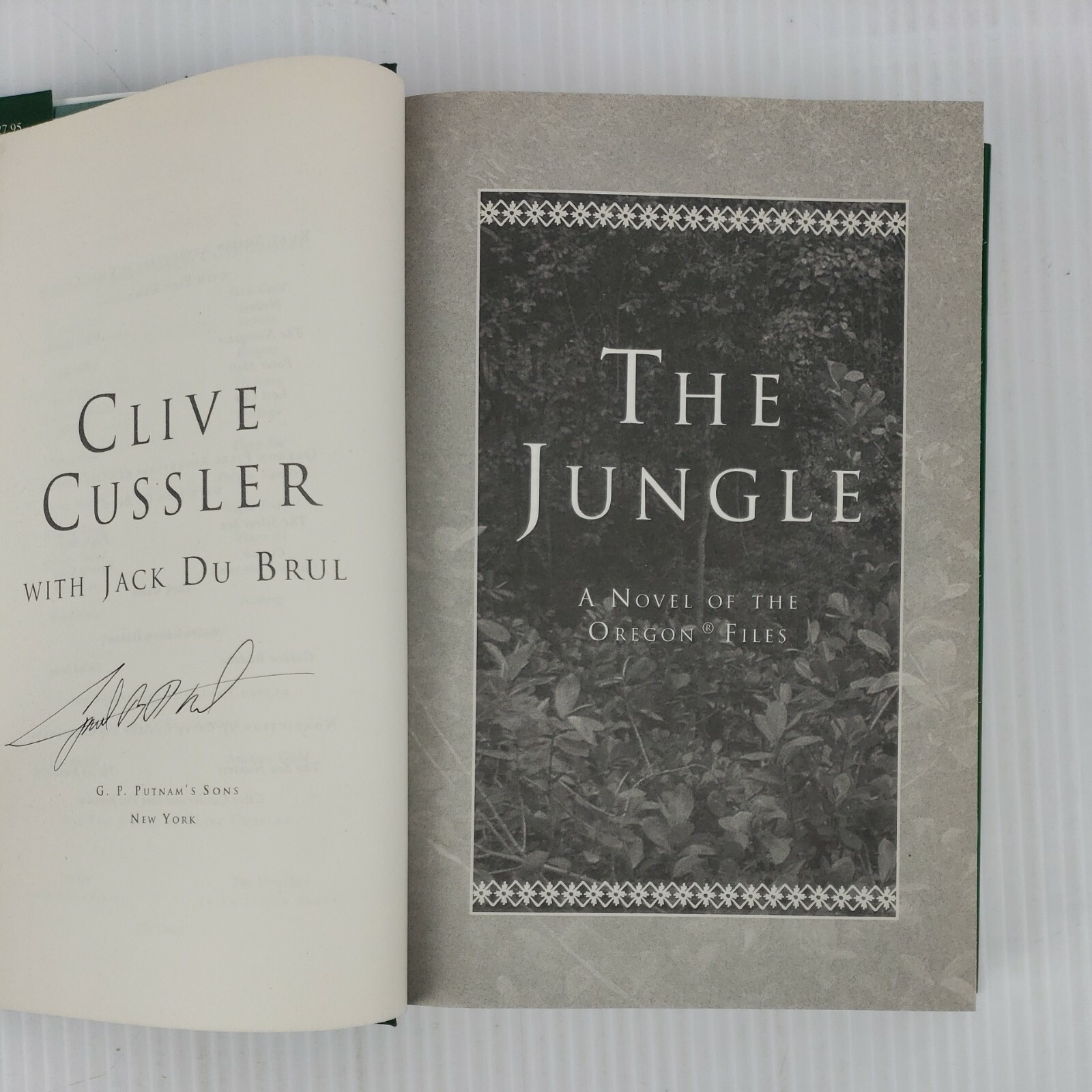 Clive Cussler & Jack Du Brul The Jungle SIGNED by Du Brul, 1st Edition (2011)