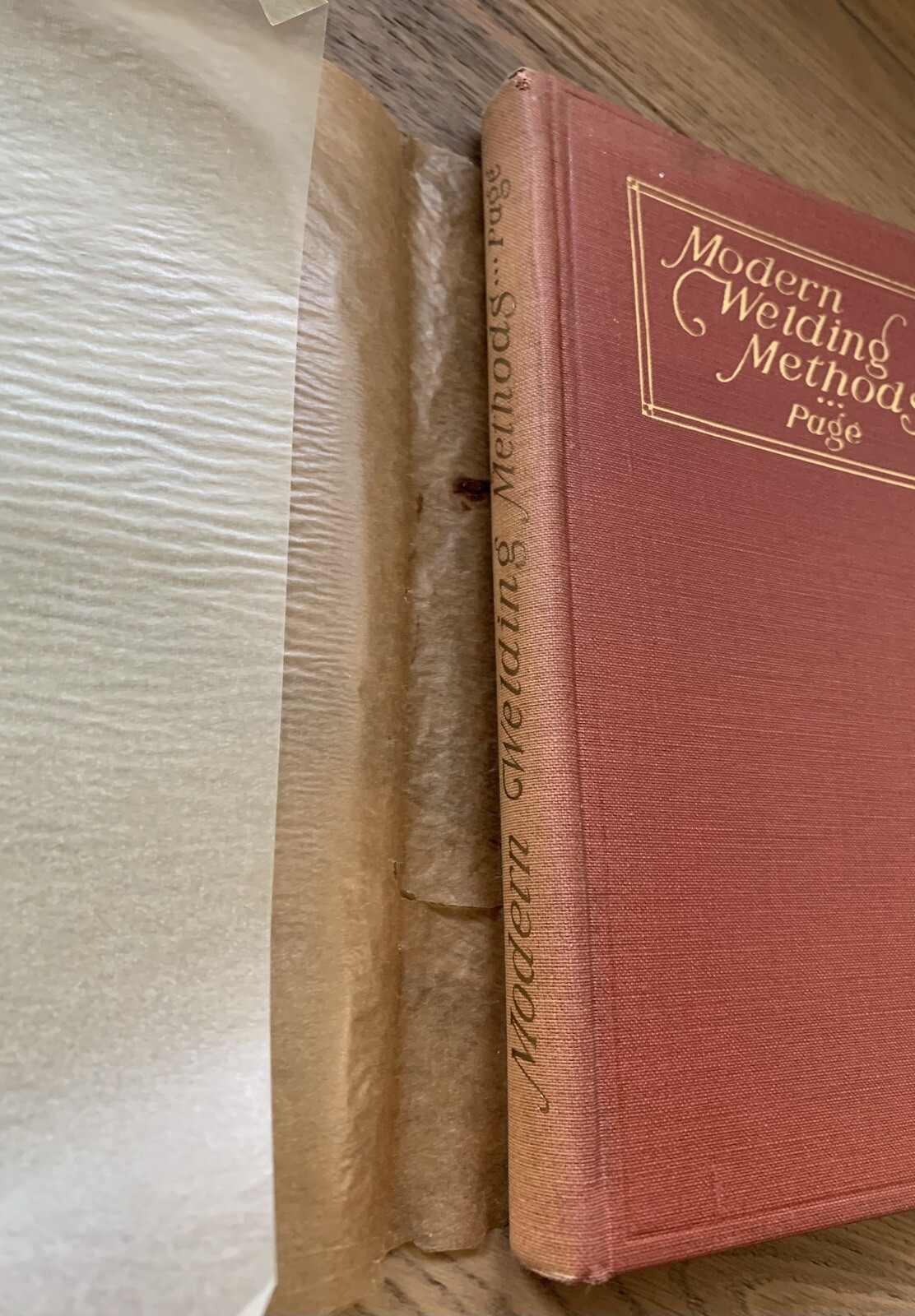 MODERN WELDING METHODS Victor W. Page 1921 Hardcover Book Dust Wrapper 292 pg VG