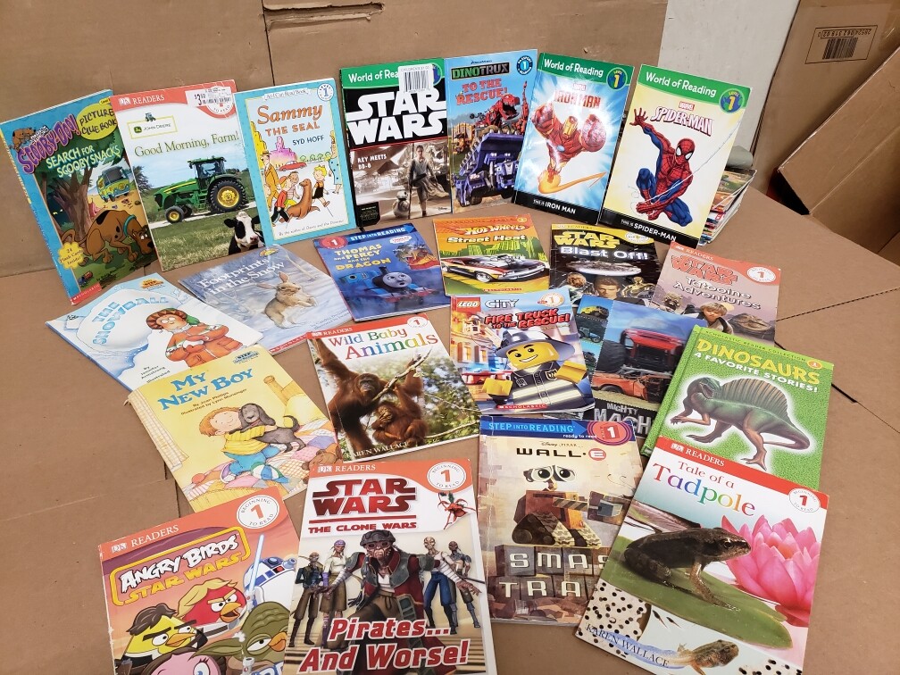 Lot of 10 Level 1~RL~Ready to-I Can Read-Step into Reading-Learn Read Books MIX