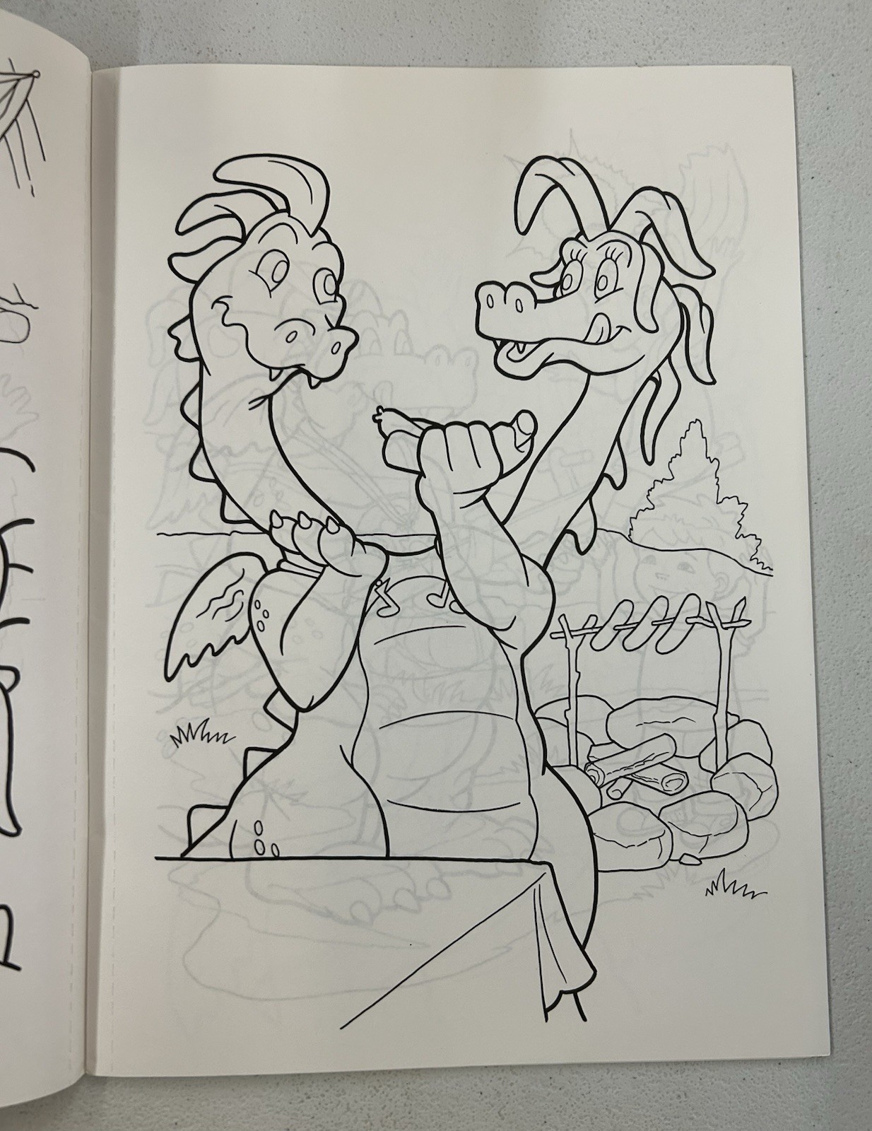 Vintage Dragon Tales Friends Forever Coloring Sticker Book Cut Out Doll Y2K