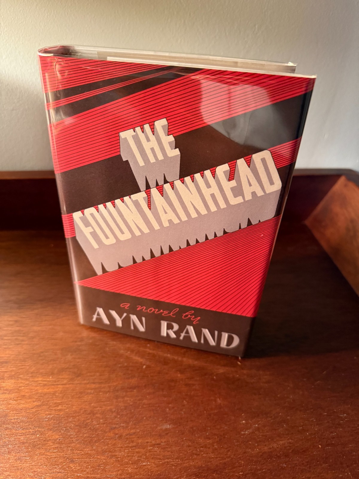 The Fountainhead Ayn Rand 1943 1st Ed Bobbs-Merrill Red Cloth HC Facsimile DJ