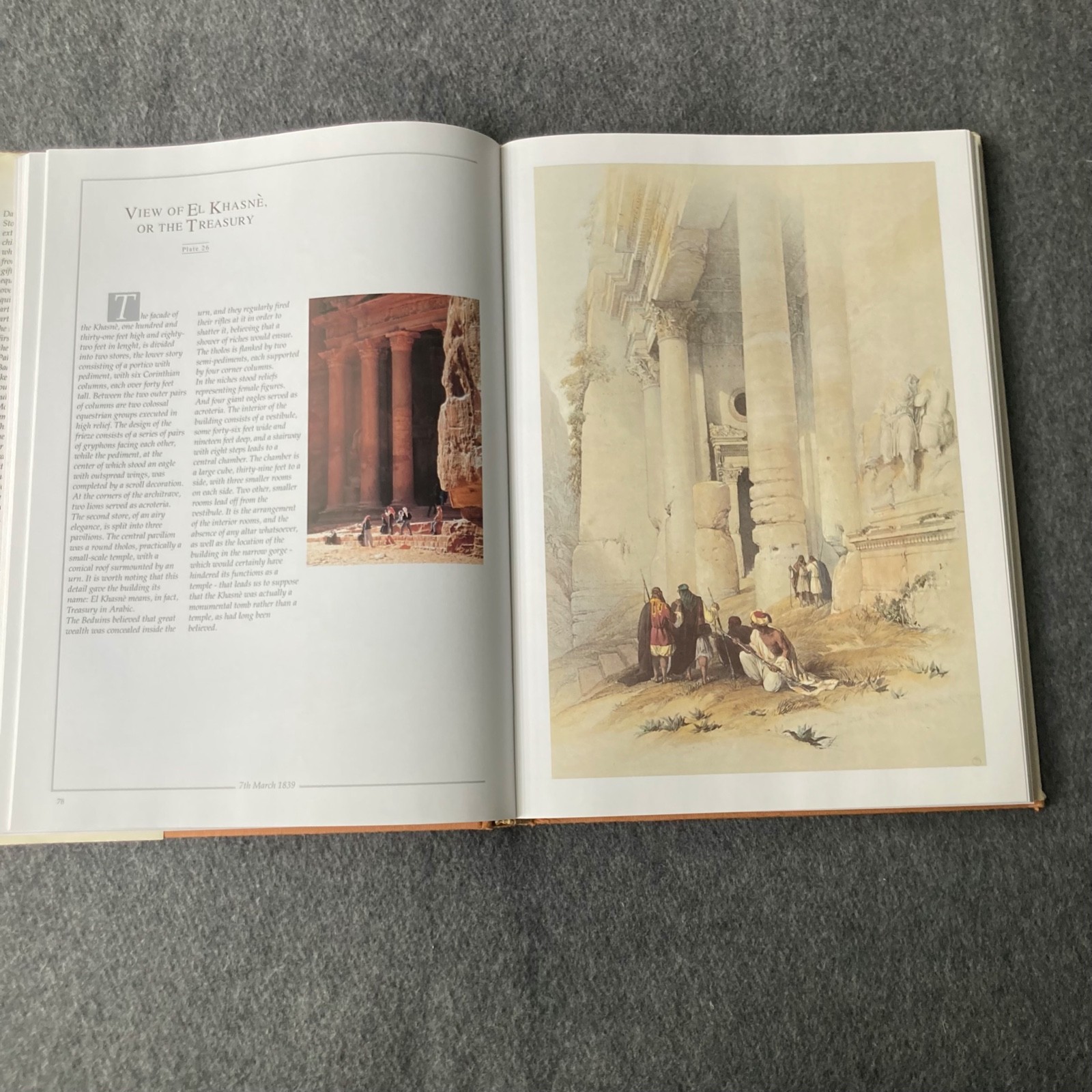 The Holy Land Yesterday and Today by David Roberts Lithographs & Prints 1994 HC