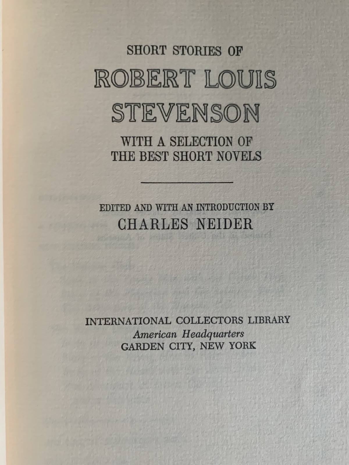 A Treasury of Sherlock Holmes /R L Stevenson Short Stories Collectors Library