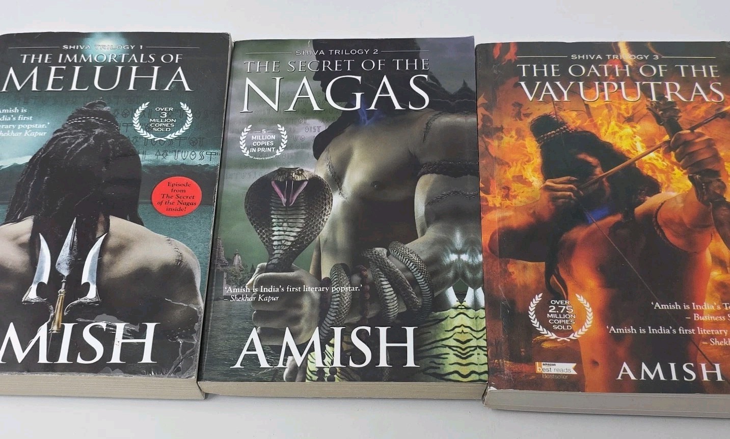 Amish Tripathi – Ram Chandra 4 Book Series & Shiva Trilogy 3 Book Lot of 8