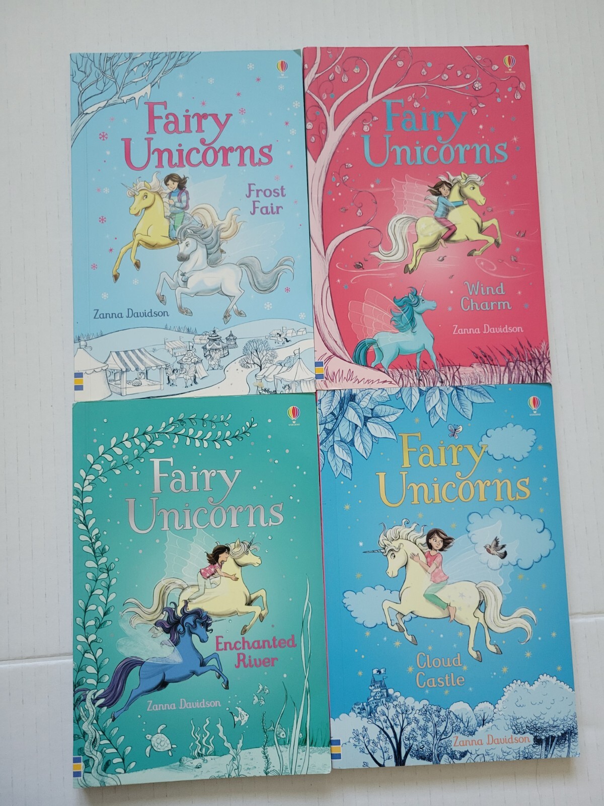 Fairy UNICORNS Lot 4 Paperback Books by Zanna Davidson Series Books 1 – 4