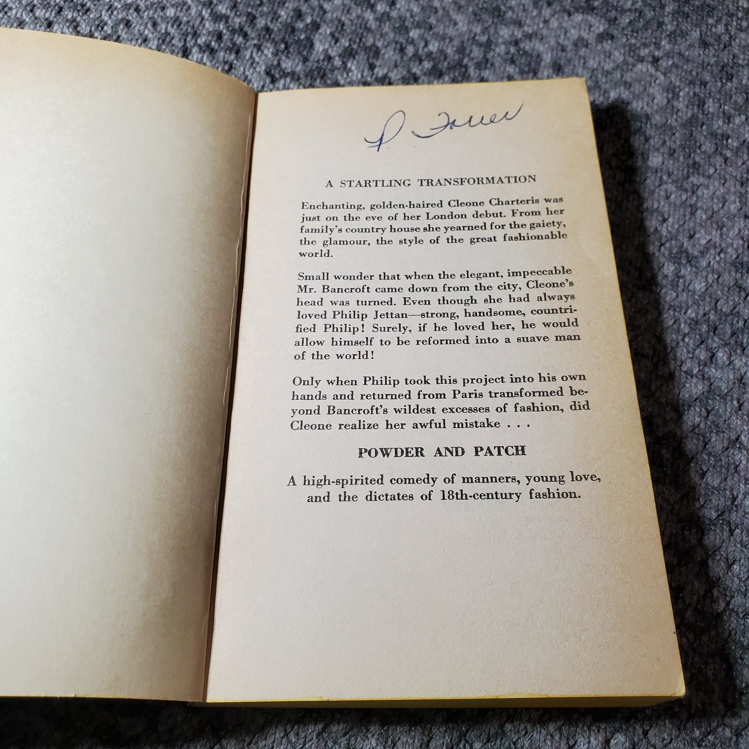 Powder & Patch Georgette Heyer 1970 Regency Romance Bantam Books