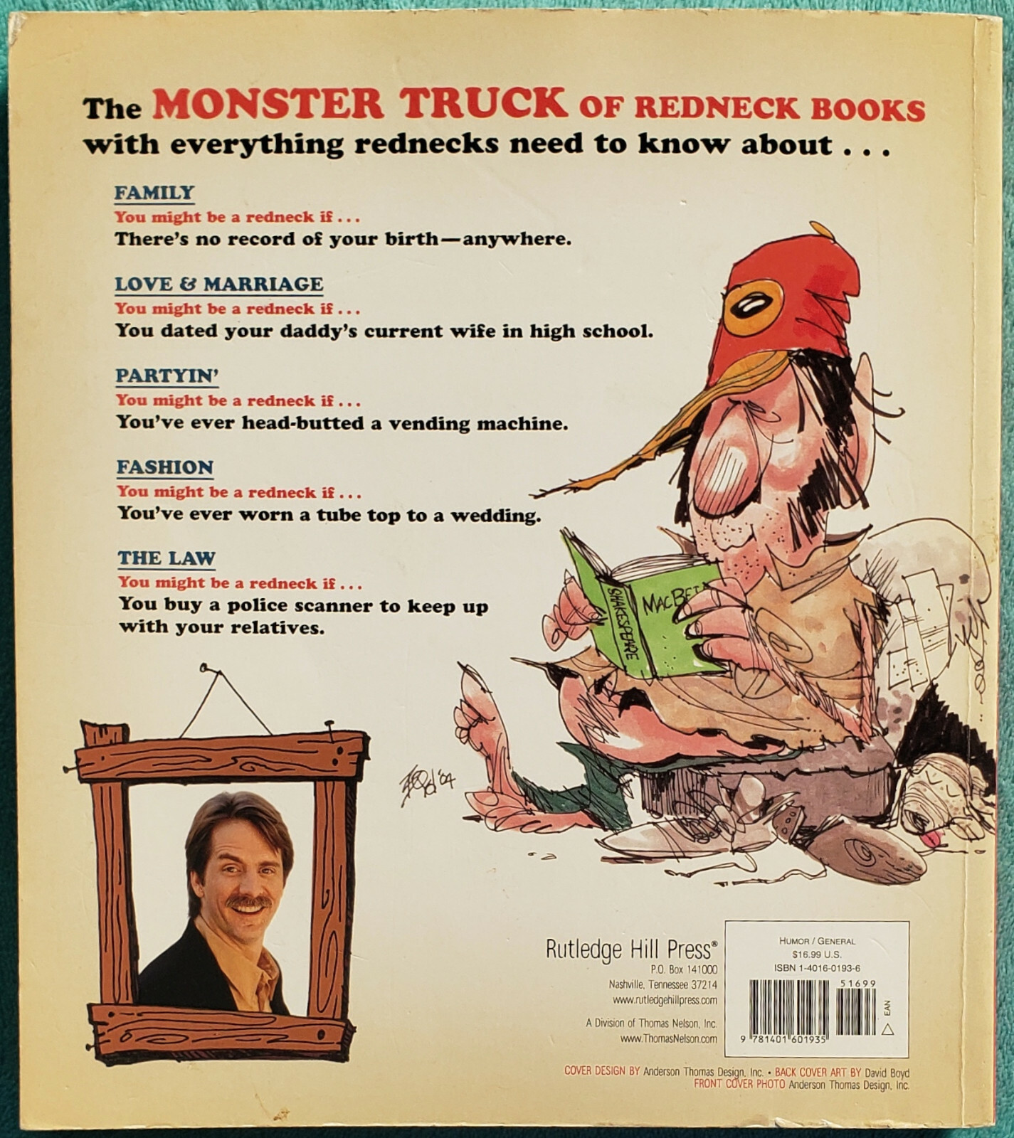 You Might Be A Redneck If… Jeff Foxworthy 2004 Trade Paperback 314 Pages