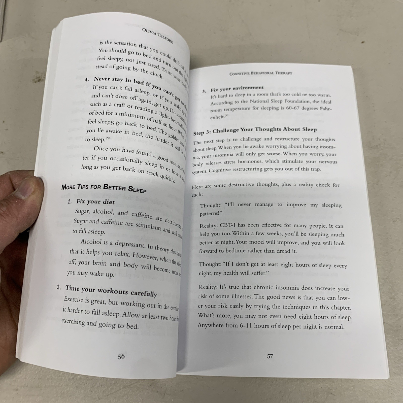 Cognitive Behavioral Therapy: Simple Techniques Olivia Telford Paperback FREE SH