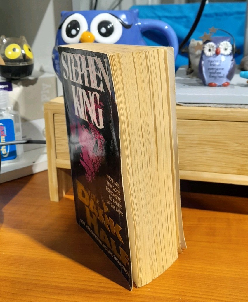 The Dark Half by Stephen King – 1990 paperback HORROR book (17cm)