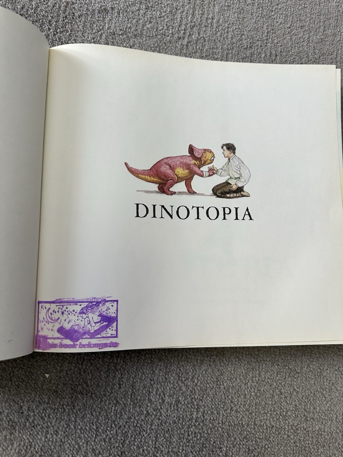 Dinotopia *First Edition* Hardcover w/ DJ By James Gurney 1992 Very Good