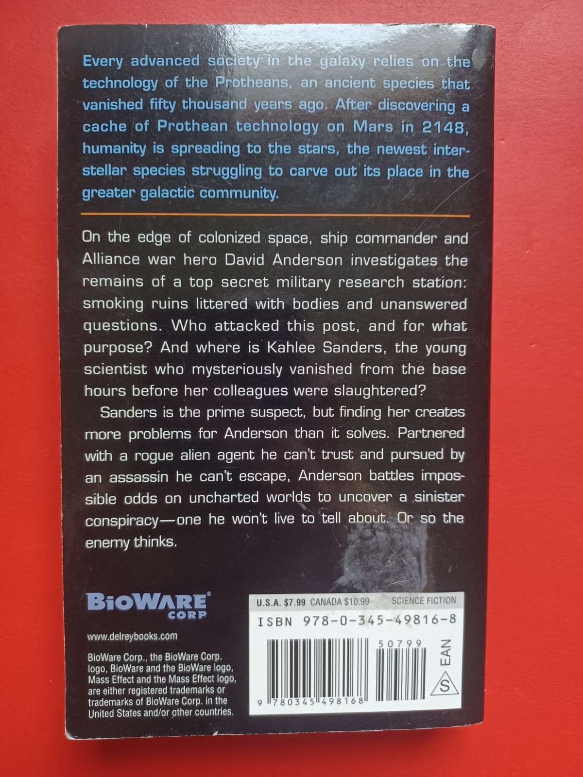 Mass Effect Revelation by Drew Karpyshyn (2007) 1st/1st