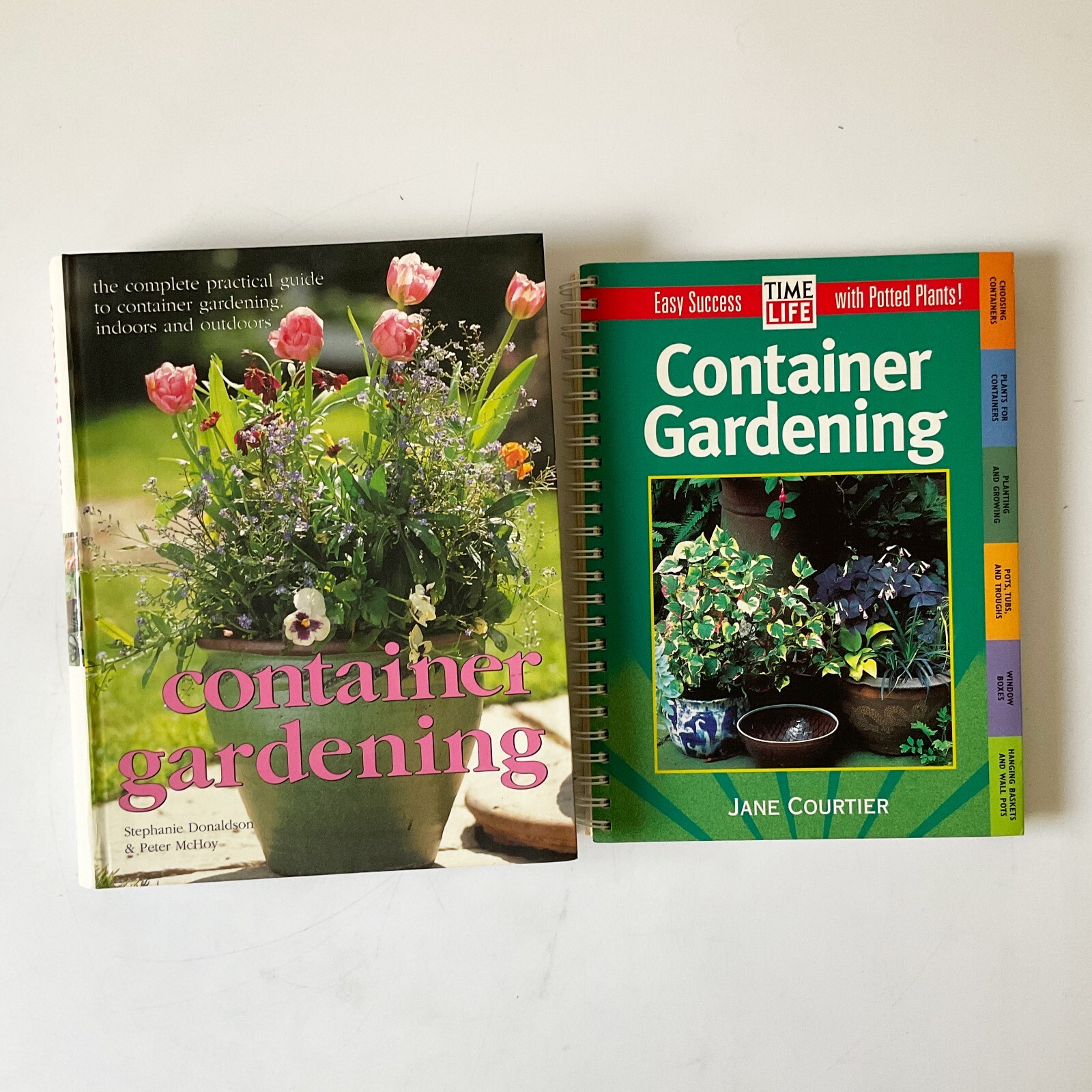 Container Gardening Potted Plants Flowers Patio Garden Tips Lot of 2 Books