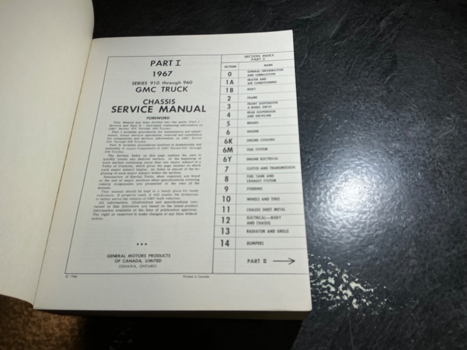 1967 GMC Truck Series 910-960 Shop Manual Canada Suburban Handi-Van 920