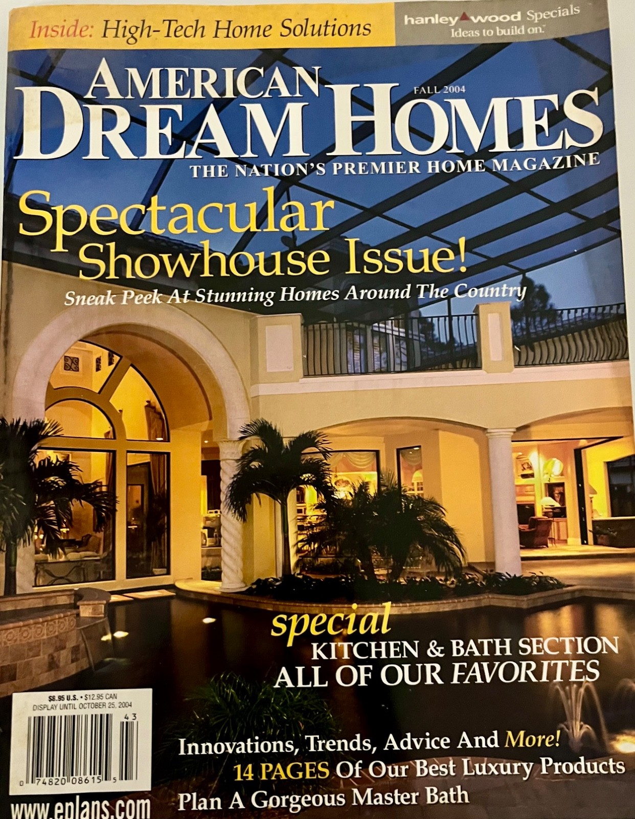Lot of 3 American Dream Homes Veranda Inspired House Magazines 2004