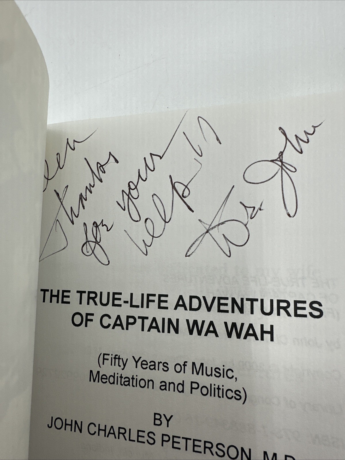 Captain Wa Wah Fifty Years Of Music Meditation Politics PB 223 Pages 2009 CD Inc