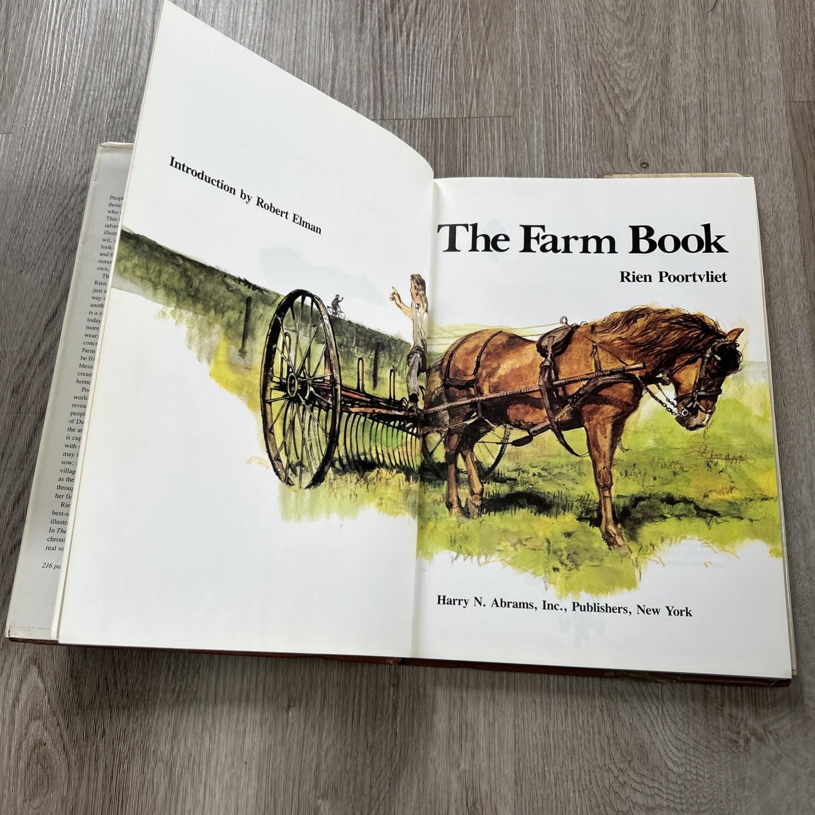 The Farm Book by Rien Poortvliet 1980 Harry N Abrams Hardcover & Dust Jacket