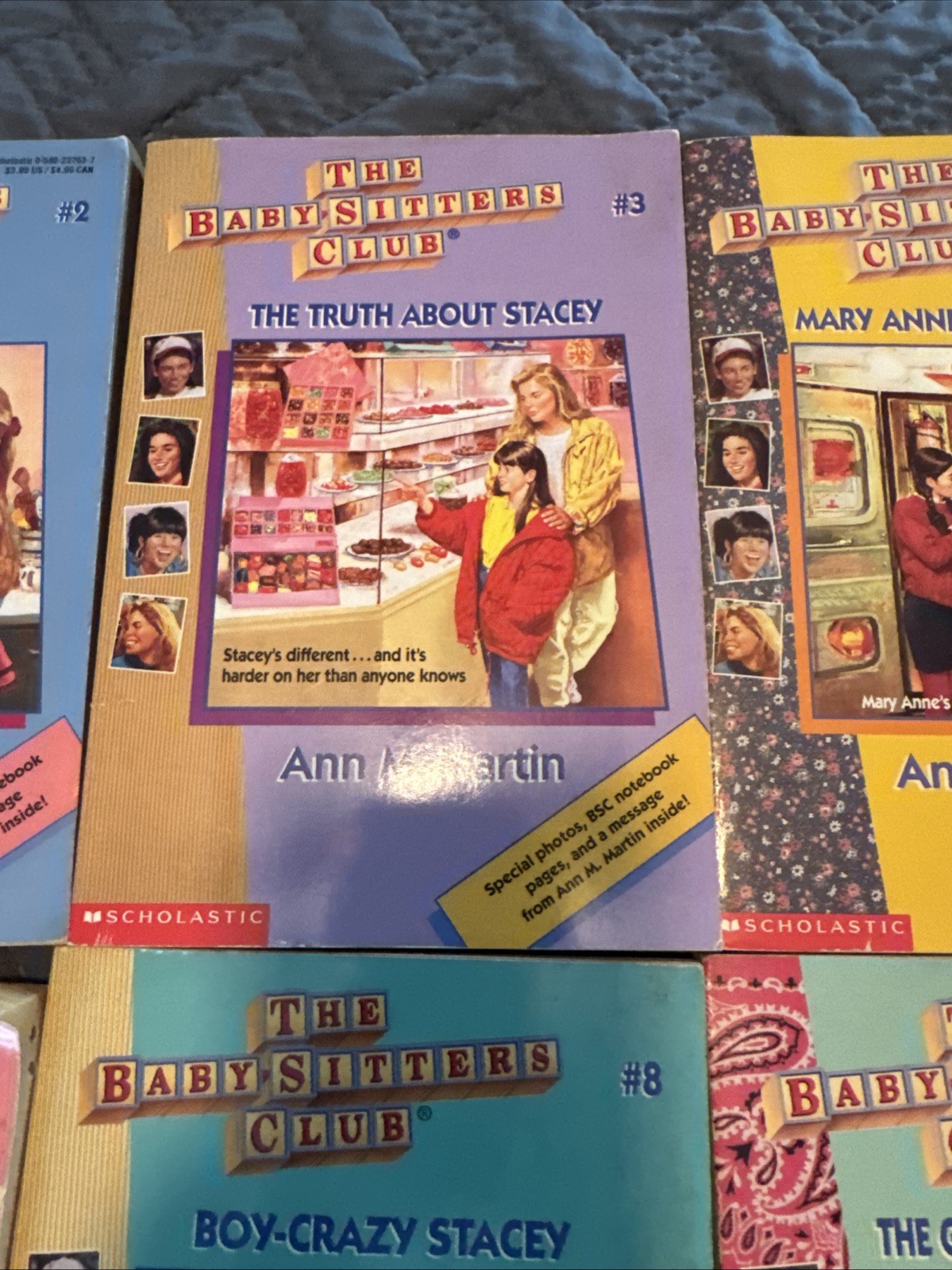 Lot Of 10 The Babysitter’s Club Ann M. Martin Chapter Books 2-6, 8-11 And #14