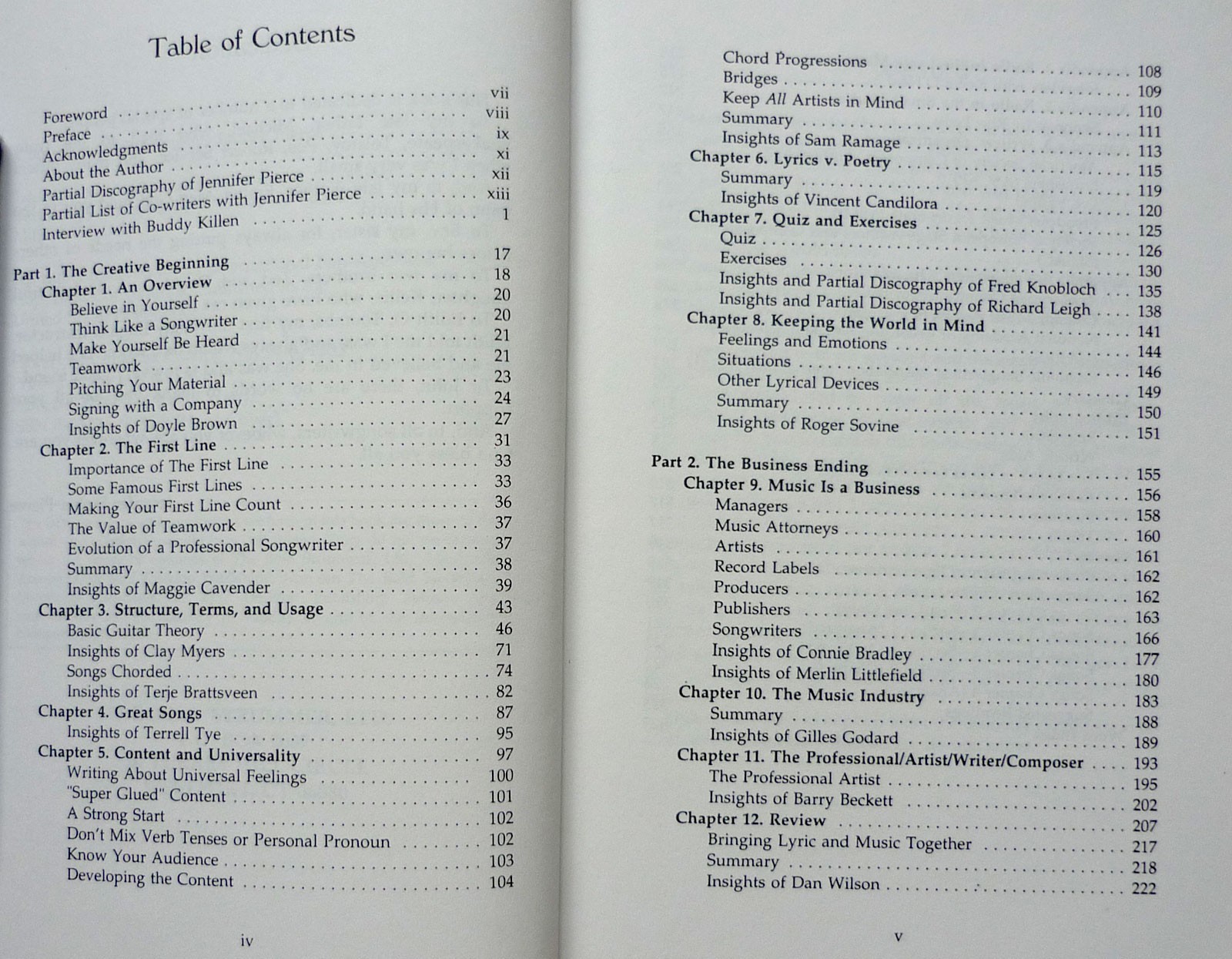 “The Bottom Line Is Money” Pierce’s 342-Page Songwriting & Music Industry Guide