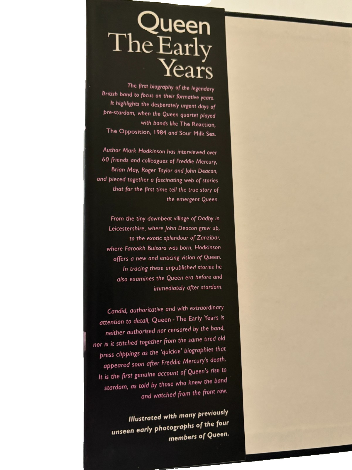 Queen The Early Years by Mark Hodkinson 1995 Hardcover Freddie Mercury Brian May