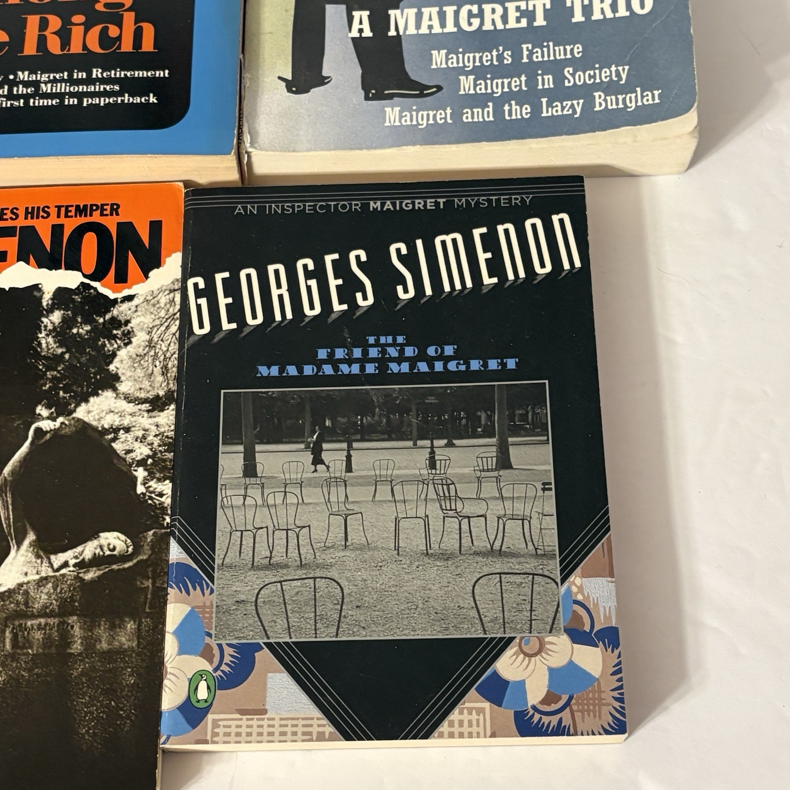 Georges Simenon Novels Lot of 6 Miscellaneous Paperbacks Preowned Maigret