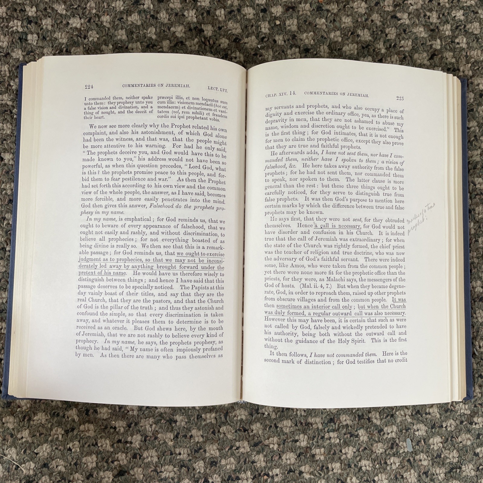 Calvin’s Commentary on Jeremiah 5 Volume Set Eerdmans 1950 Hardback