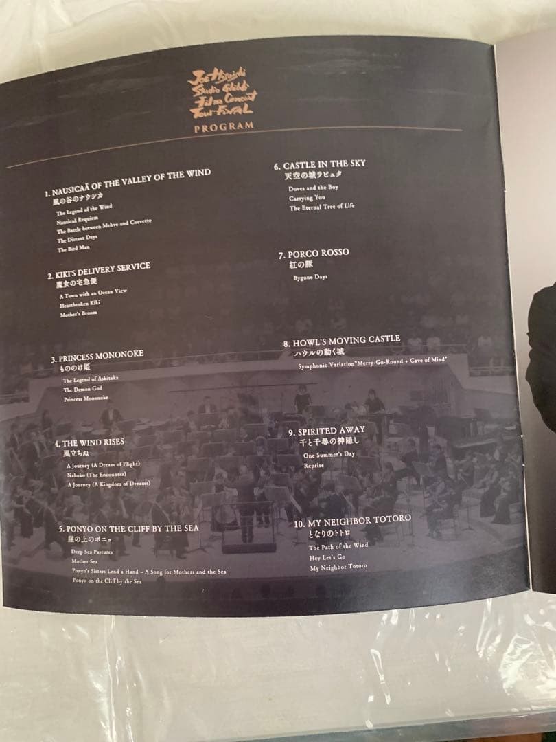Joe Hisaishi Studio Ghibli Pamphlet 2 CD Set Concert Program Photos