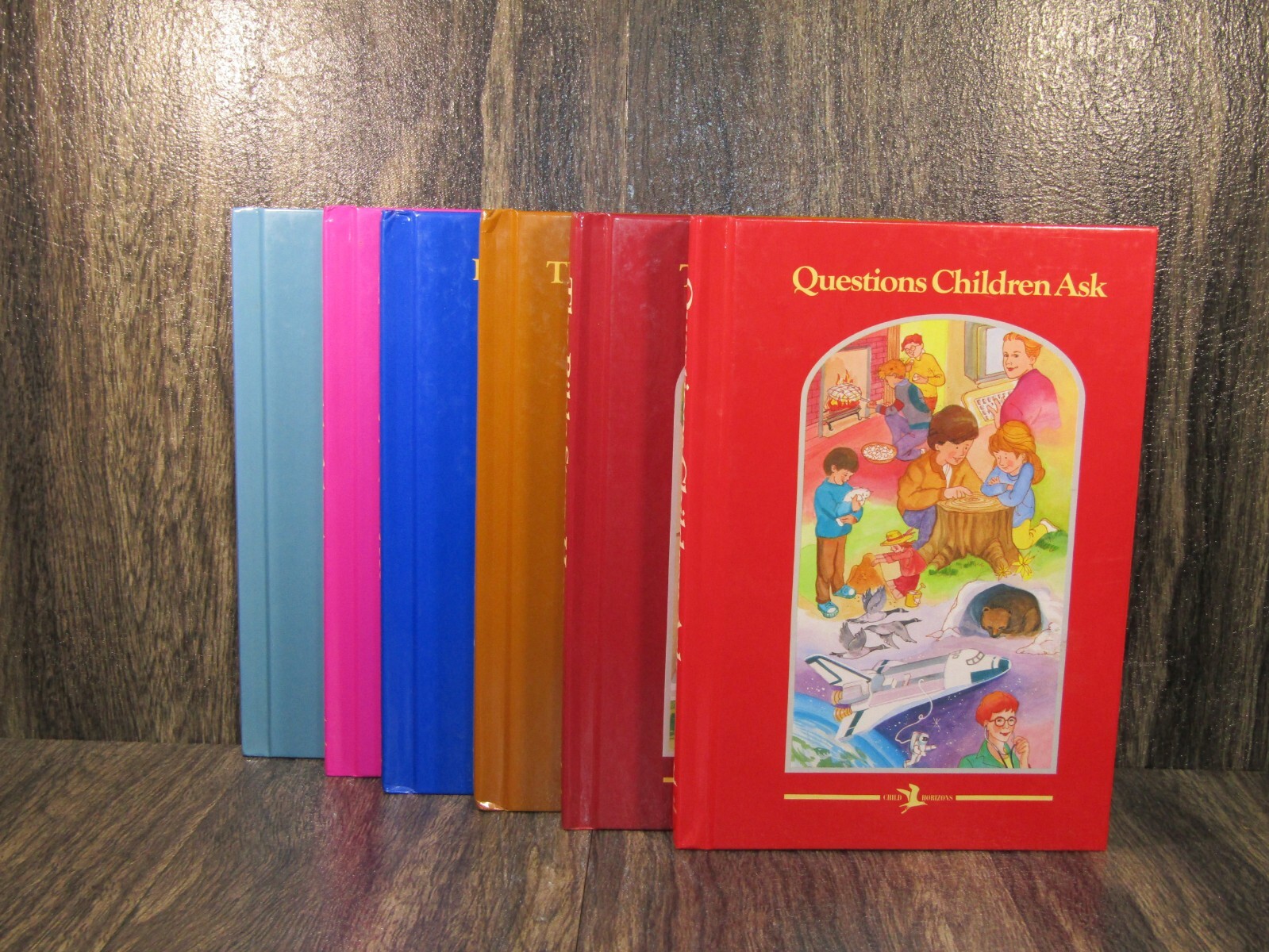 Vintage 1996 Child Horizons 6 Hard Book Lot Home Schooling Educational Readers