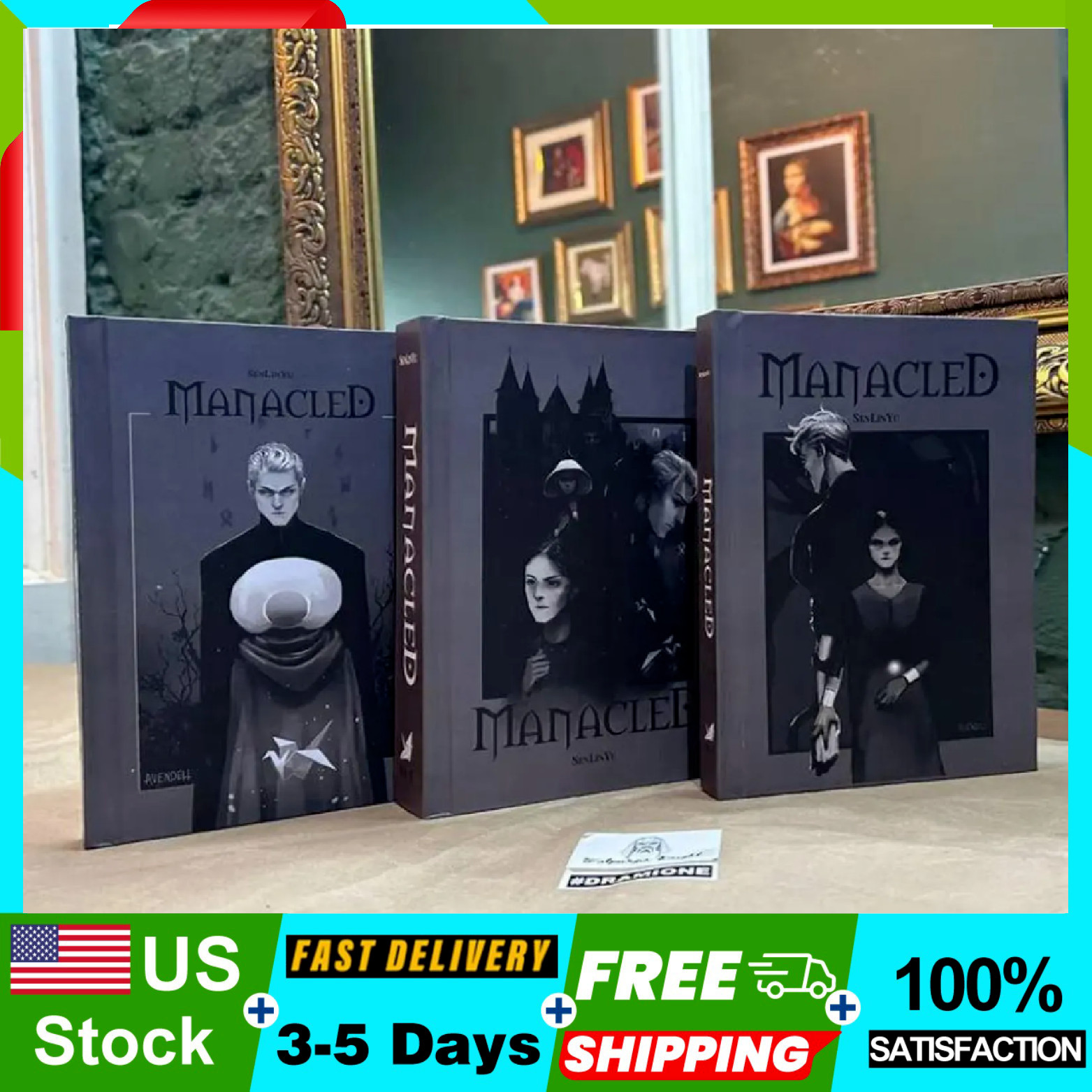 Manacled Book Complete 3-Volume Hardcover Edition with Illustrations by Senlinyu
