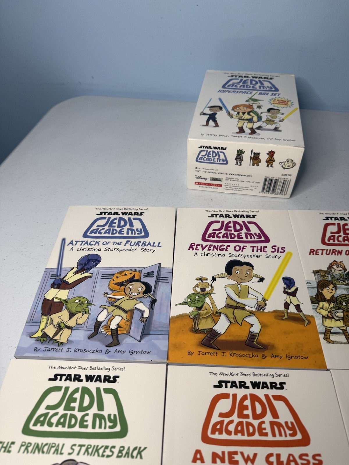 Star Wars Jedi Academy Series Collection 8 Books 1-8 Box Complete Sci-Fi Kids