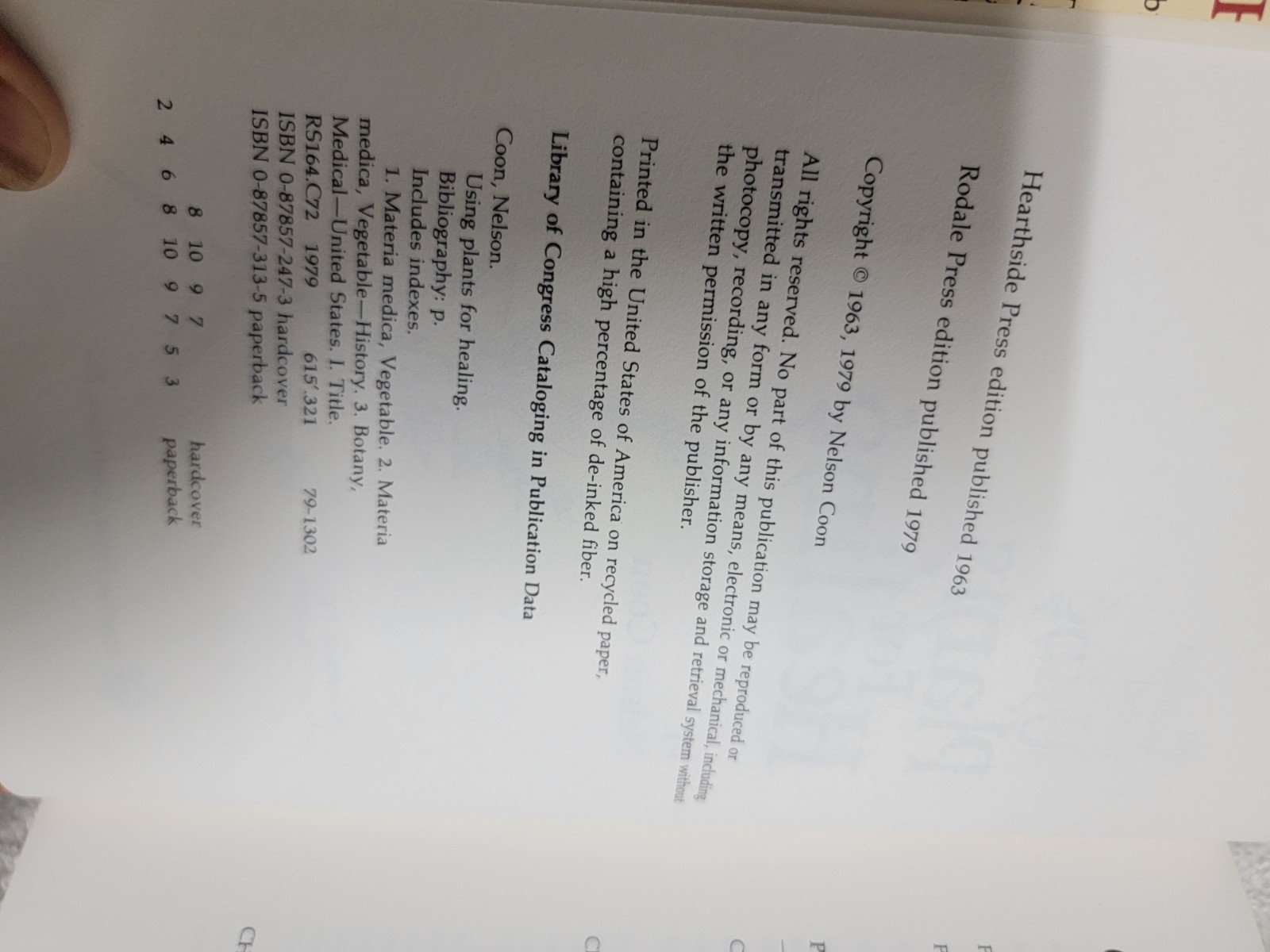 Using plants for healing: An American herbal Vintage 1963 LIKE NEW!