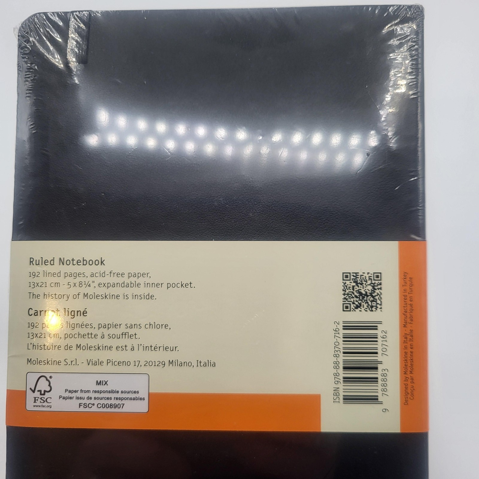 Moleskine Classic Collection Soft Cover Ruled Notebook A5 5 X 8.25 Black Journal
