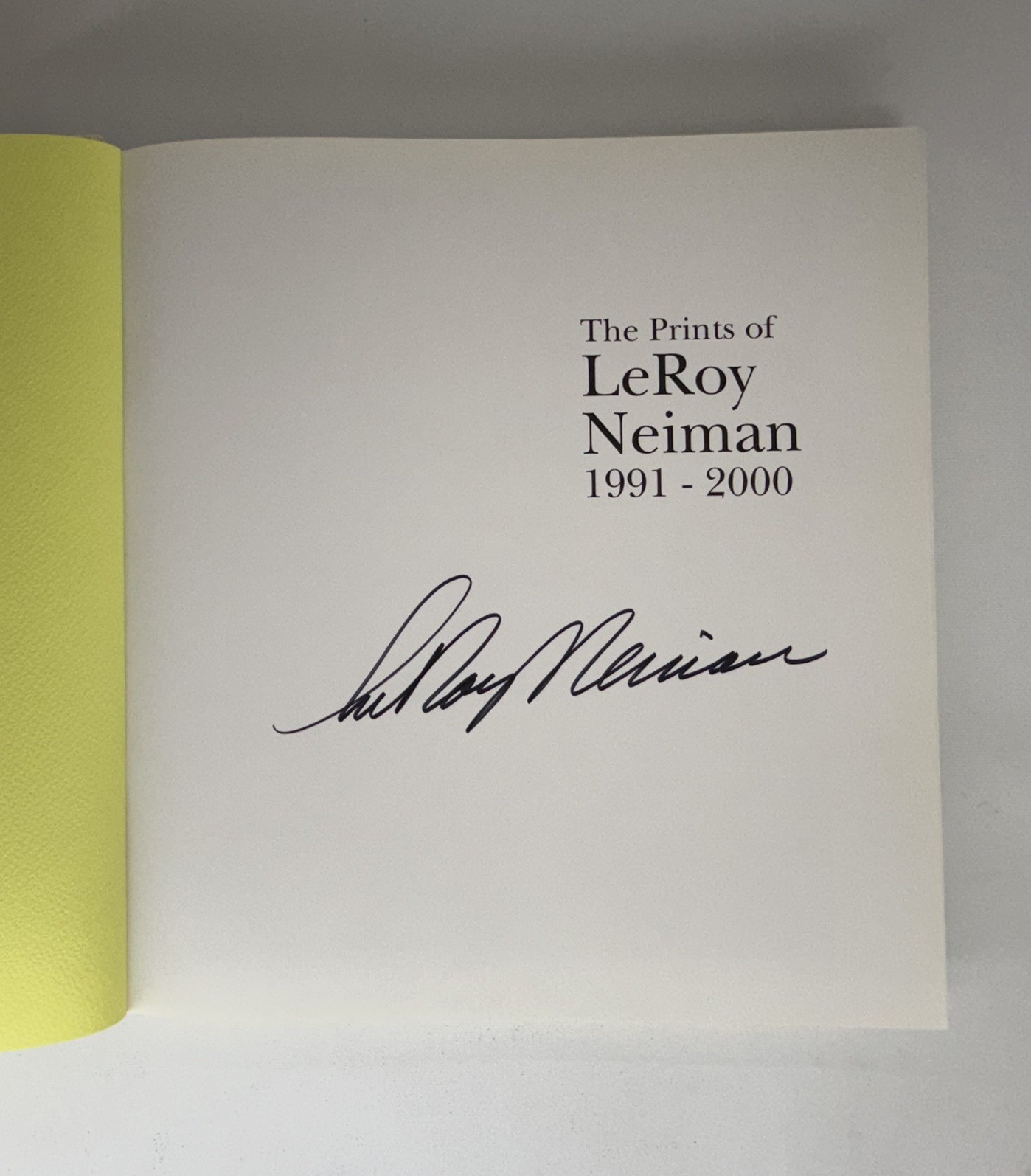 The Prints Of Leroy Neiman 1991-2000 signed