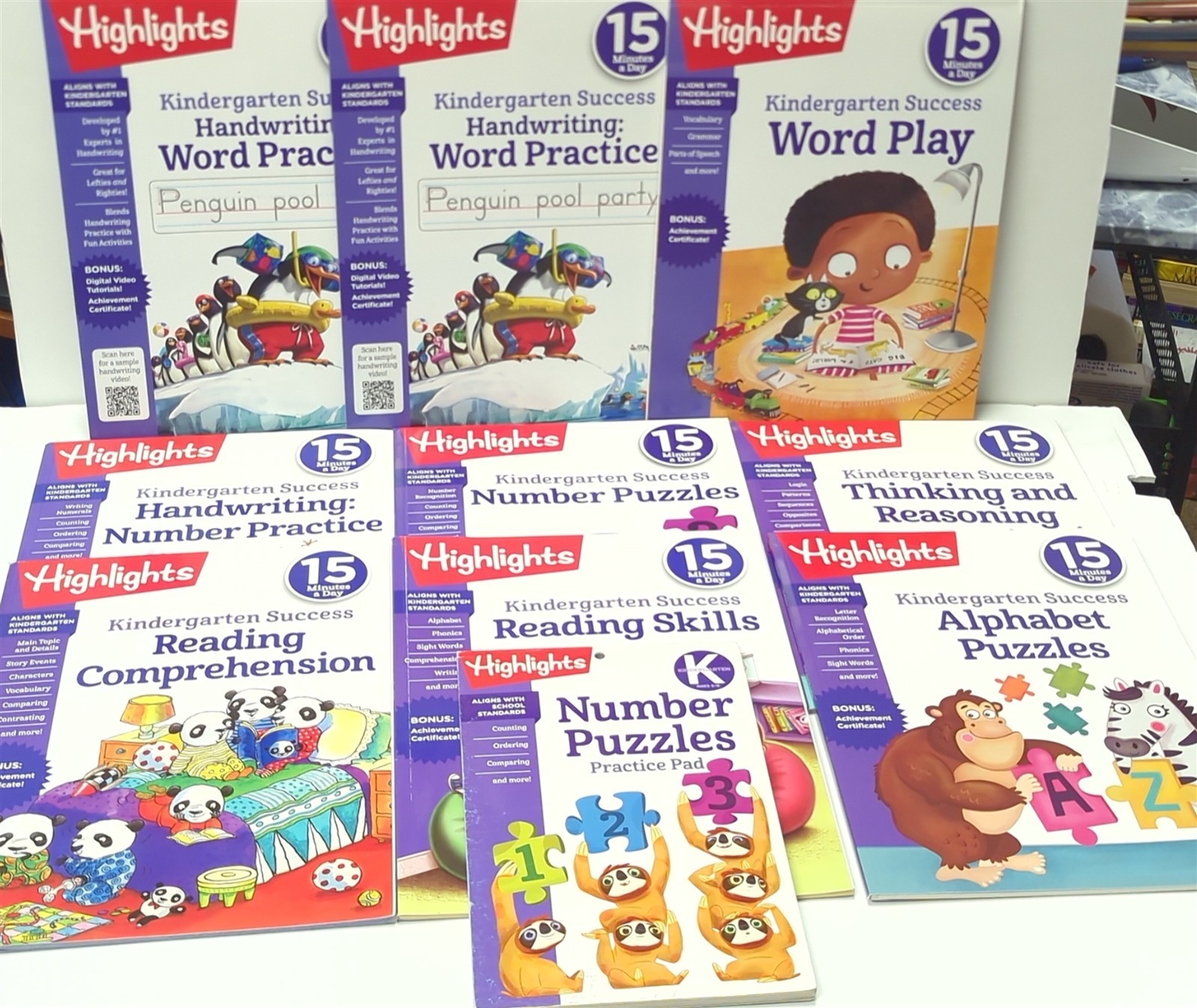 Lot 21 Highlights Children’s 15 Minutes a Day Success, Workbooks, and Practice