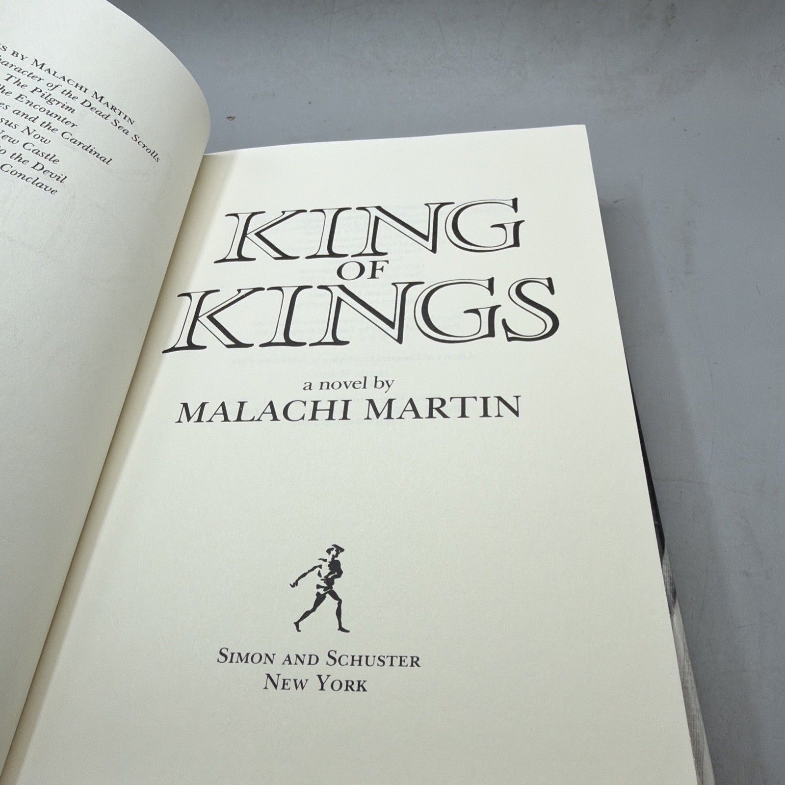 Malachi Martin King of Kings A novel of the Life OfDavid HC DJ 1st Ed Signed
