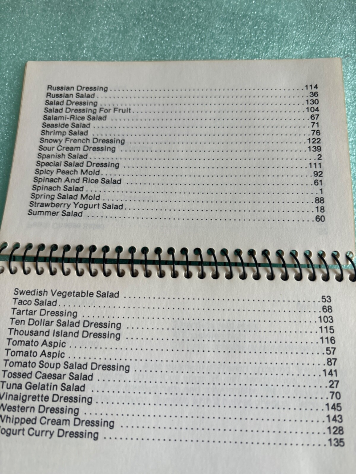 SALAD AND DRESSINGS RECIPE BOOK~POCKET BOOK 5.5×4”~147 RECIPES,147 PAGES