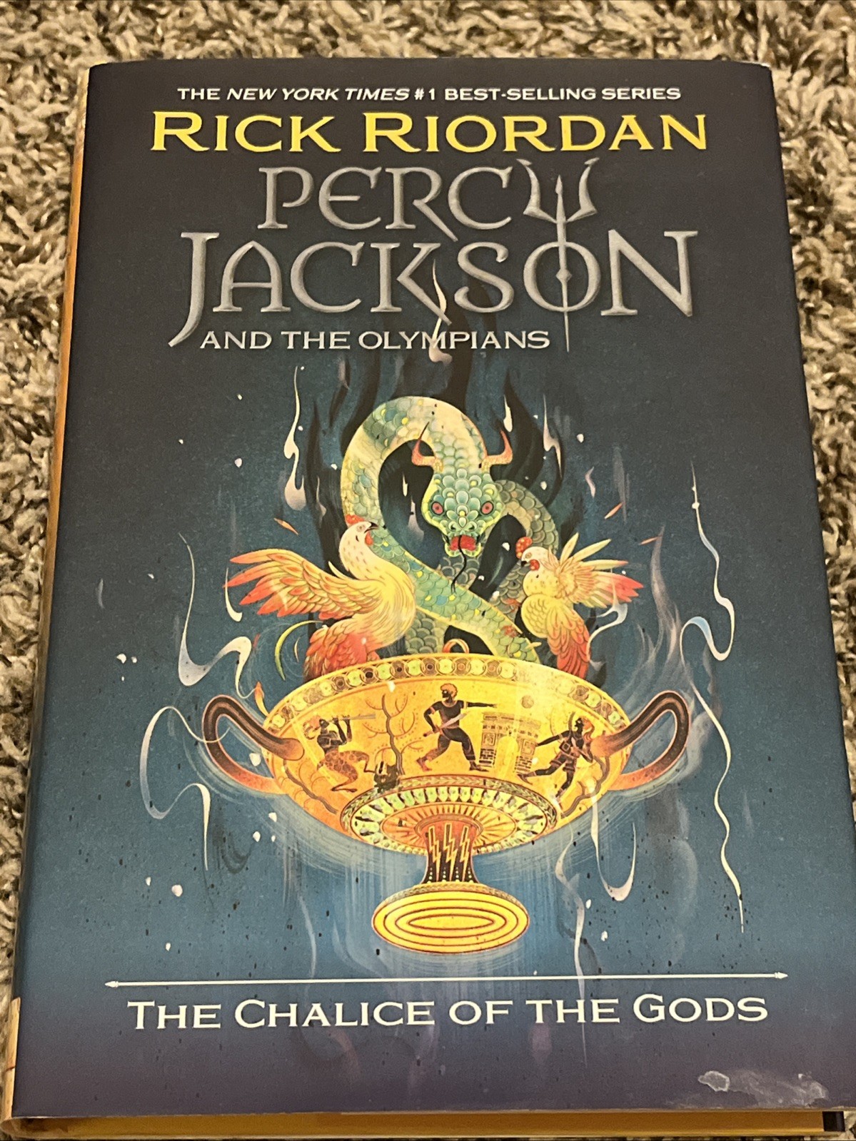 Rick Riordan *SIGNED* The Chalice of the Gods Book – Disney – Percy Jackson