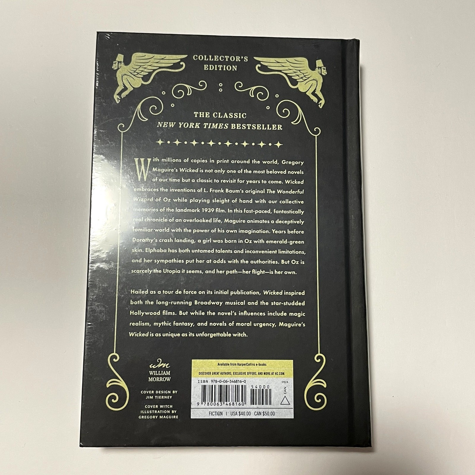 Wicked Gregory Maguire Signed Collectors Edition Hardcover Book NEW SEALED