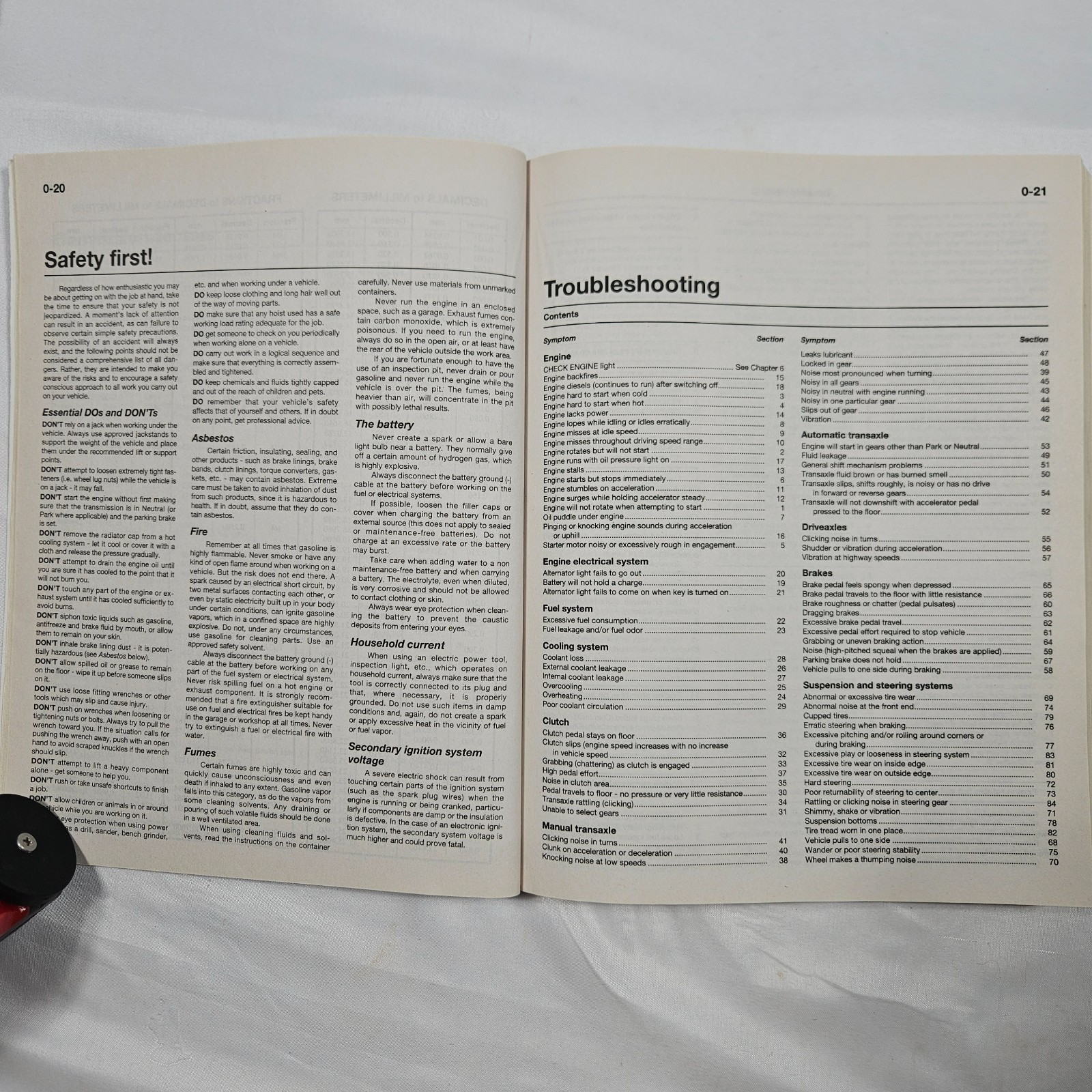 Haynes Repair Manual Mazda 626 & MX-6 Ford Probe 1993-2002 61042 Like New