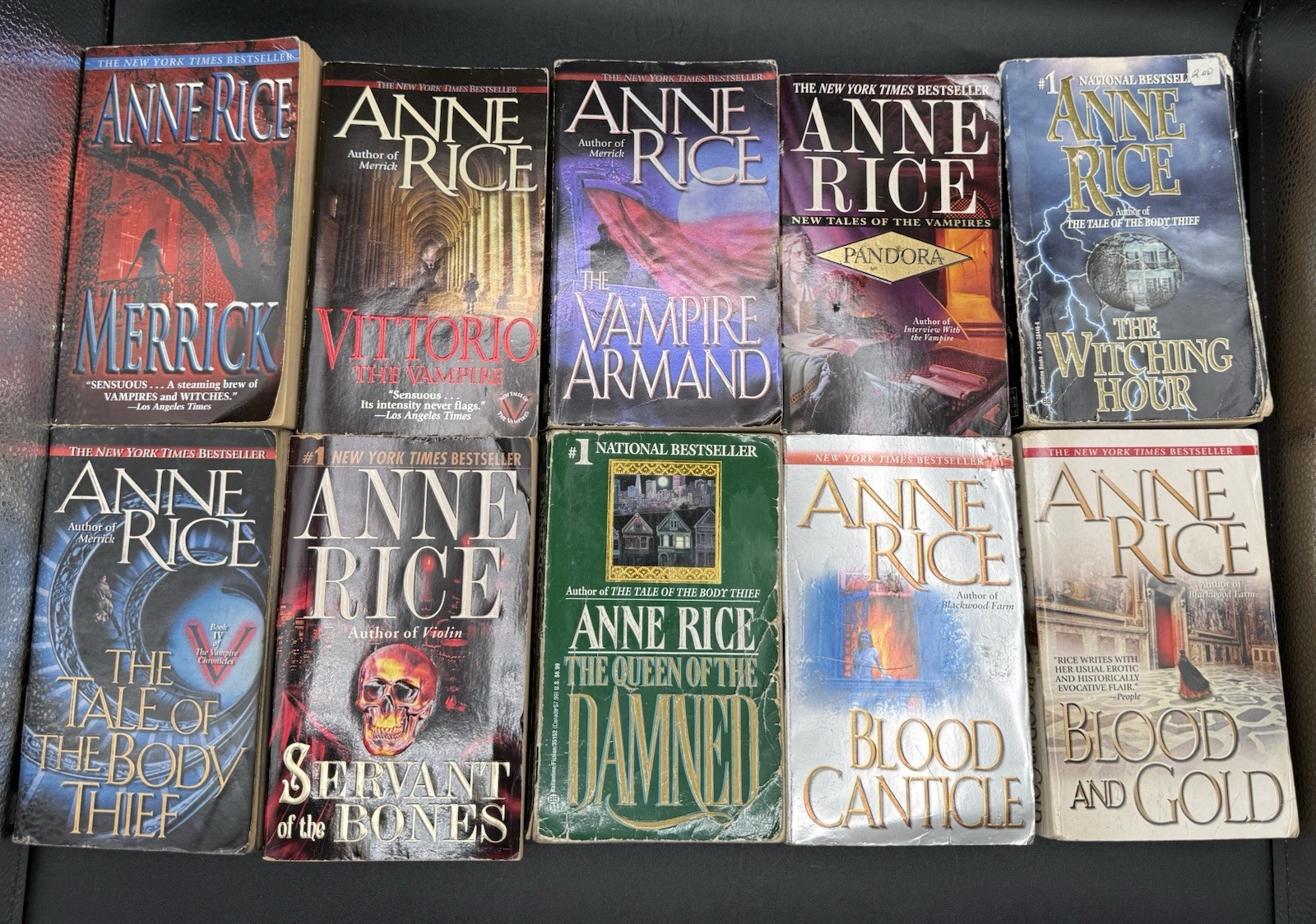 Lot of 15 Anne Rice Hardcover Paperback Mix Series Book Lot