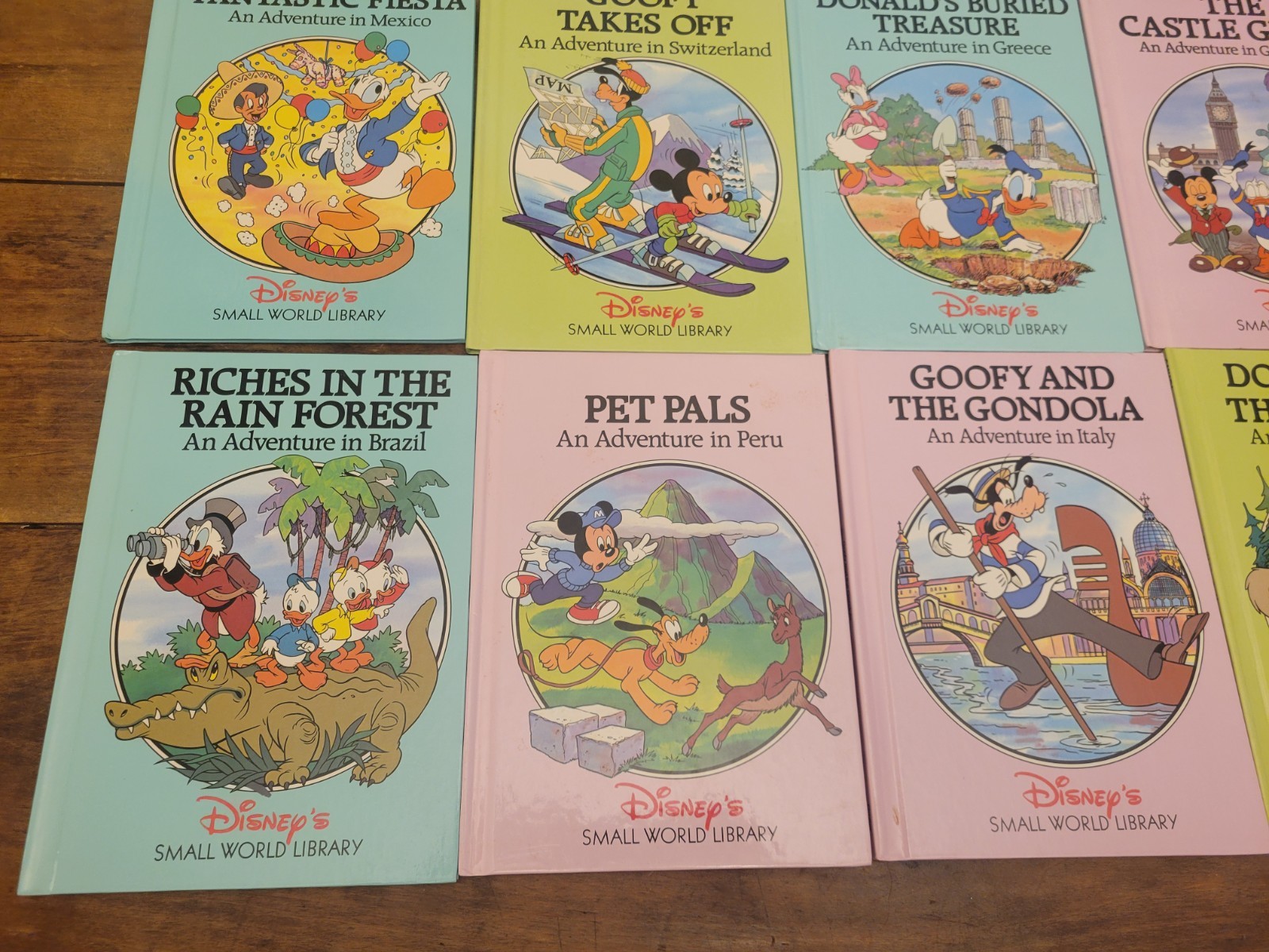 Disney’s Small World Library Lot Of 15 Hardcover Kids Books Vintage Countries