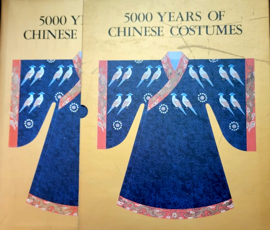 5000 Years of Chinese Costumes Hardcover Slipcase-Xun & Chunming-English Ed 1987