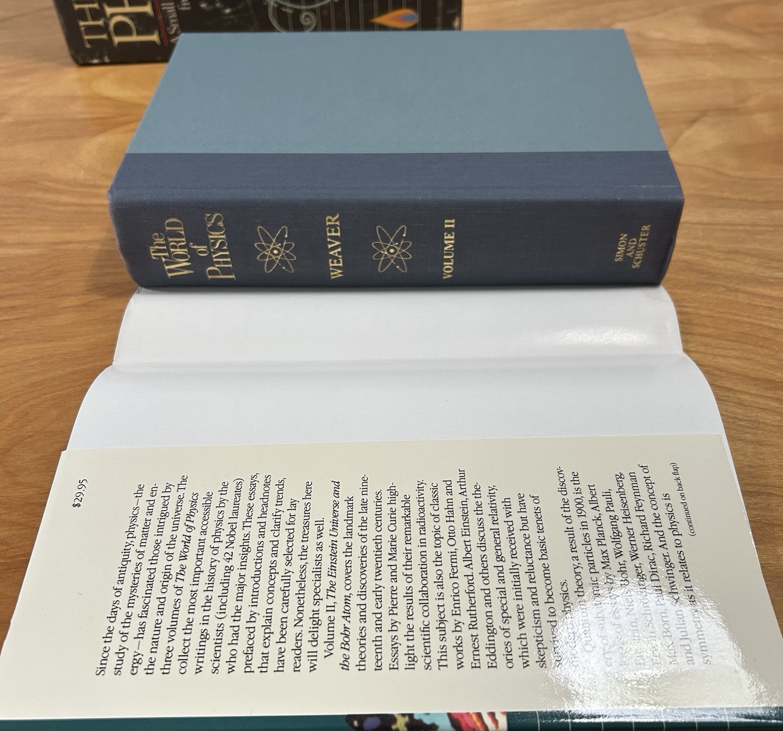 The World of Physics 3 Volume Set , Boxed – Jefferson Hane Weaver Hardcover 1987