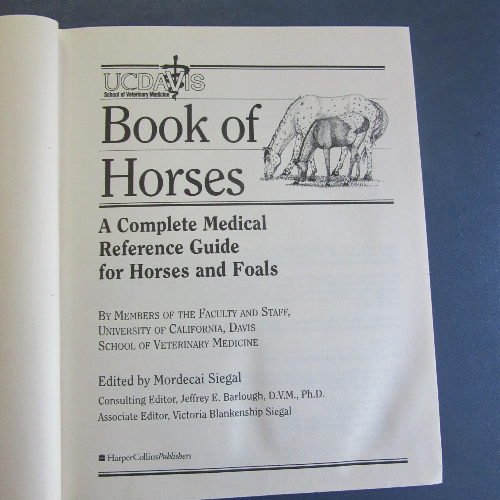 UCDAVIS Book of Horses ed. Mordecai Siegal 1996 first edition