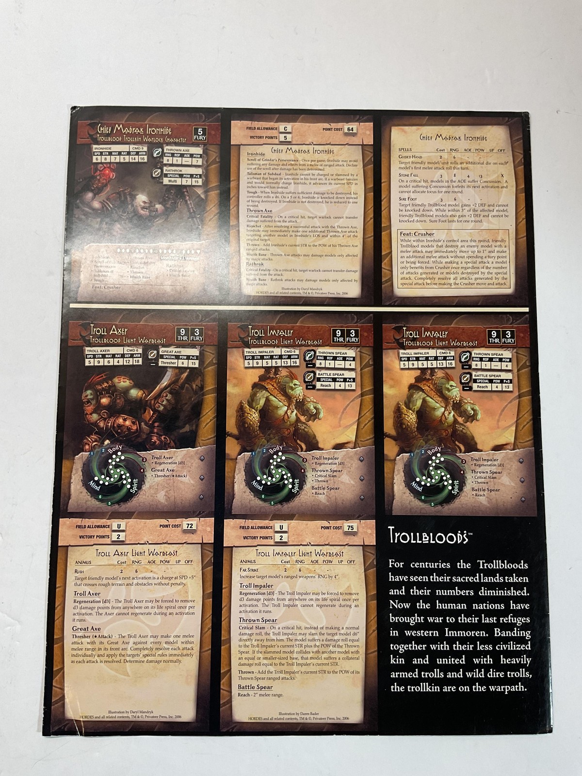 Privateer Press Hordes Demo Rules Quick Start Rulebook Circle Trollbloods Guide