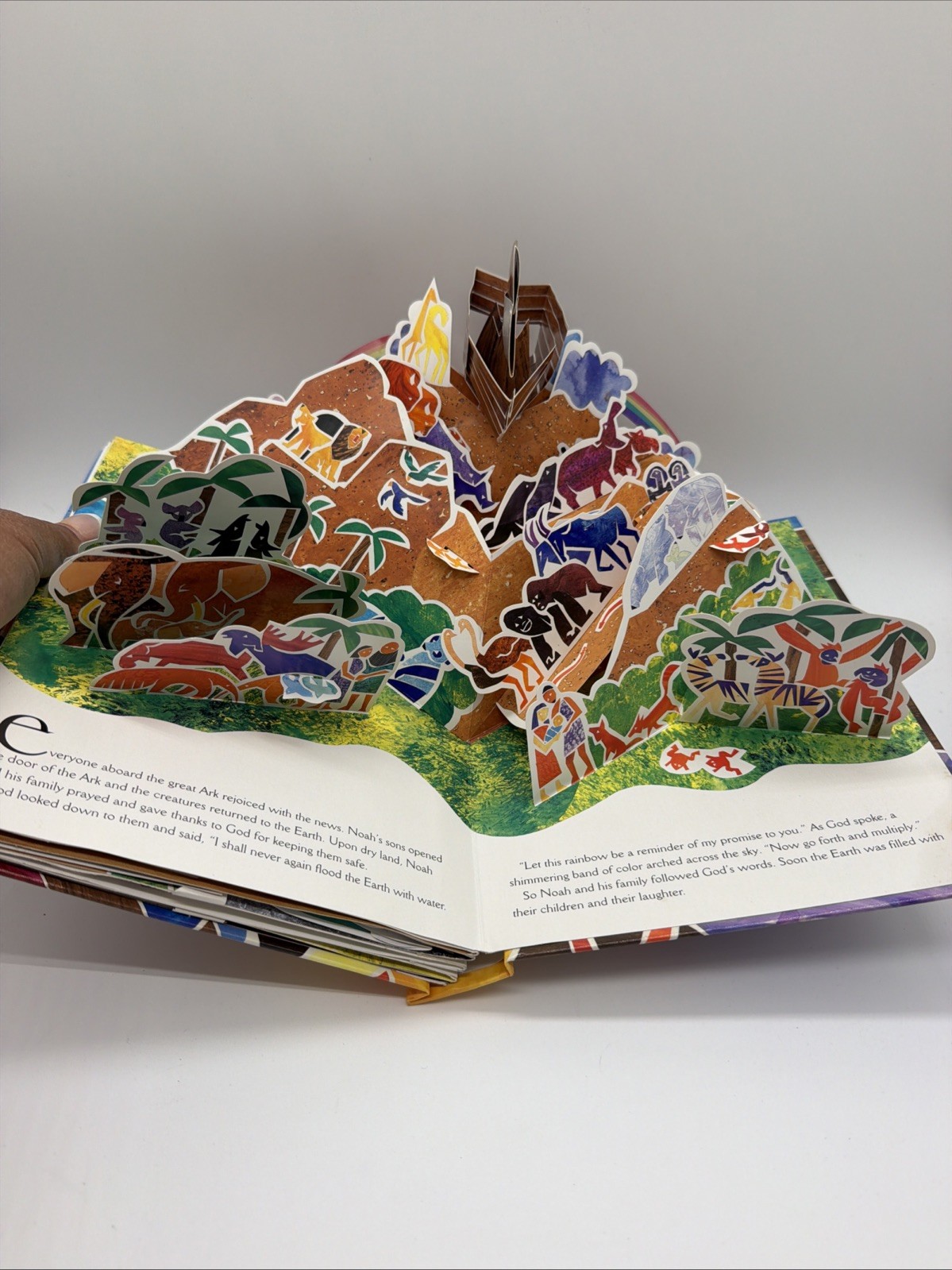 The Ark Pop Up Book by Matthew Reinhart, Animals Bible Story Good Condition A7
